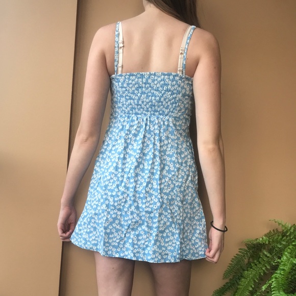Baby blue daisy mini dress - Picture 2 of 2